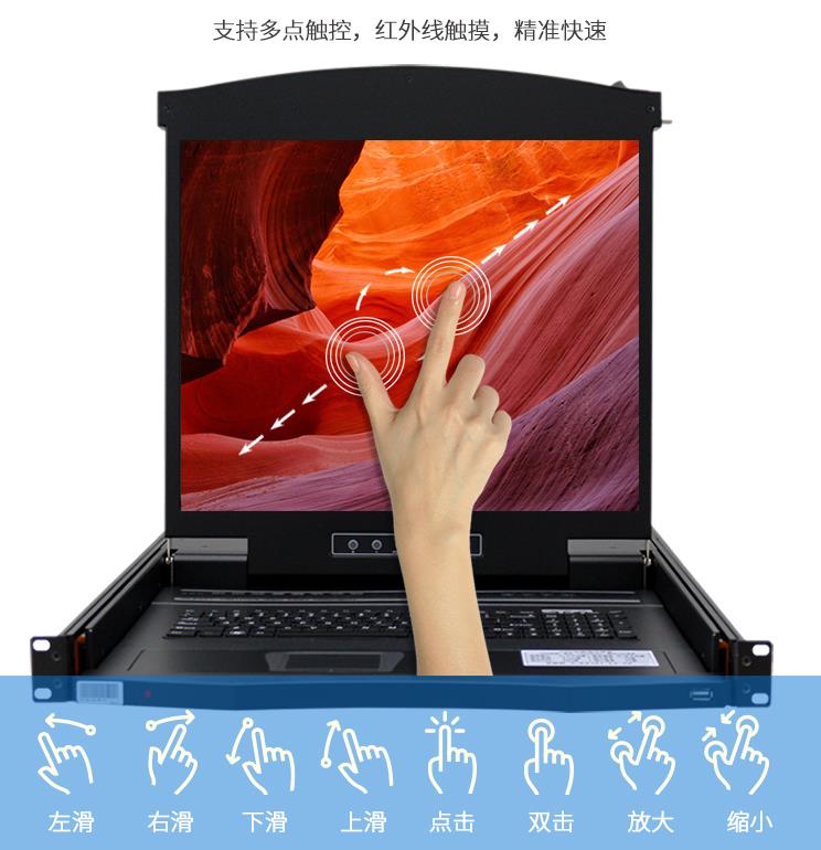 AE-1908T支持多點(diǎn)觸屏，不同觸摸手勢(shì)解讀
